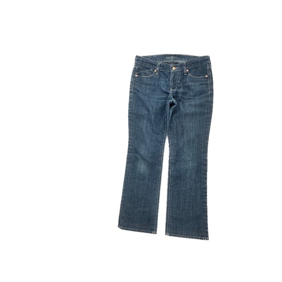 Old Navy The Flirt Mid Rise Bootcut Women's size 6P Dark Wash Blue Denim Jeans - Picture 1 of 6